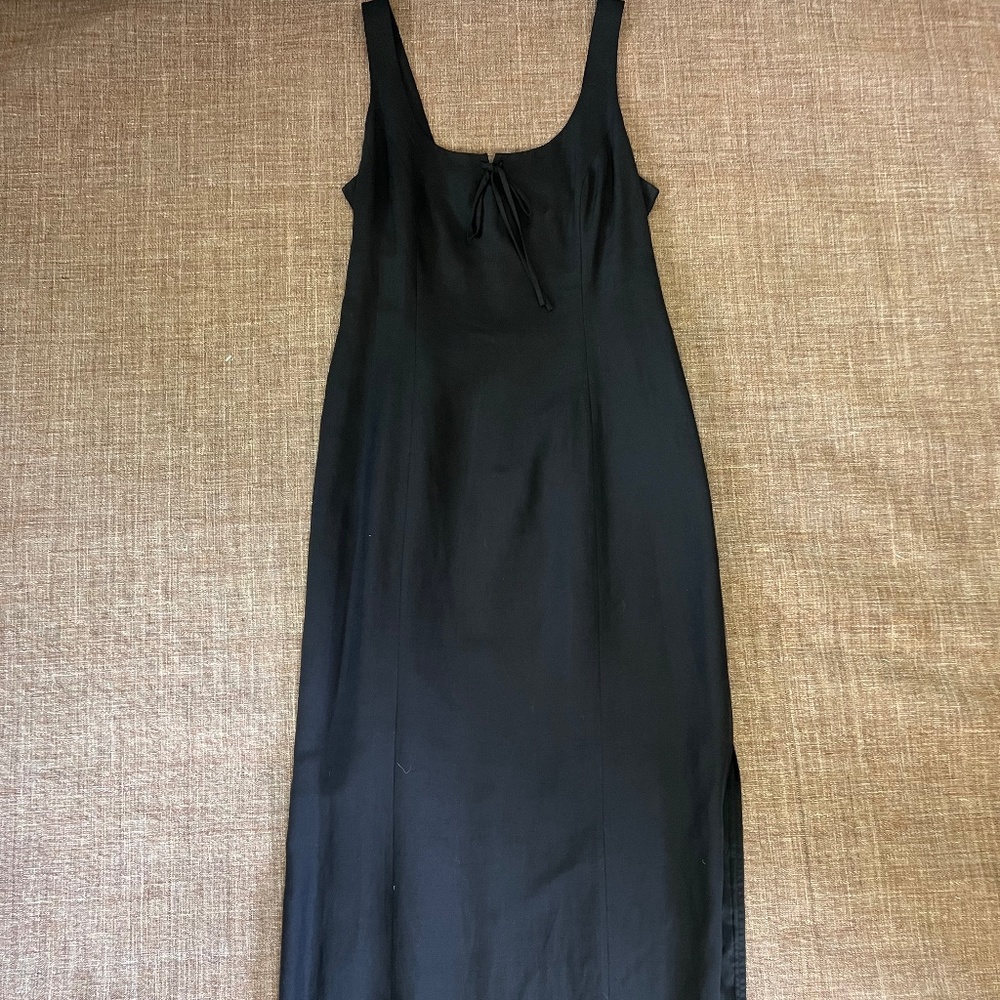 Black Floor length gown with side slits